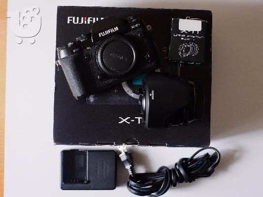Συσκευή φακού Fujifilm X Series X-T1 χωρίς κάτοπτρο (Μαύρο) + κιτ φακών XF 23mm f / 1,4...